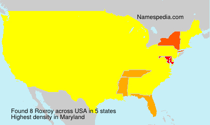 Surname Roxroy in USA Surname Roxroy in USA