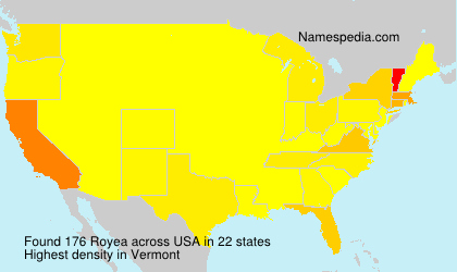 Surname Royea in USA Surname Royea in USA