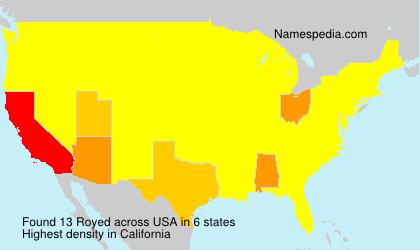 Surname Royed in USA Surname Royed in USA