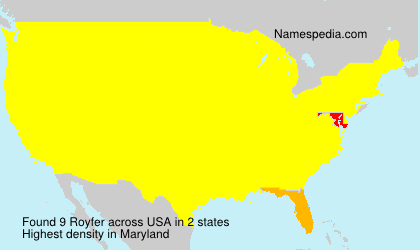Surname Royfer in USA Surname Royfer in USA