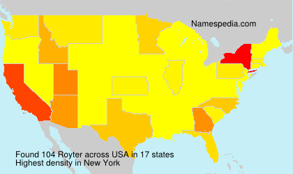 Surname Royter in USA Surname Royter in USA