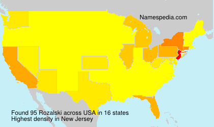 Surname Rozalski in USA Surname Rozalski in USA