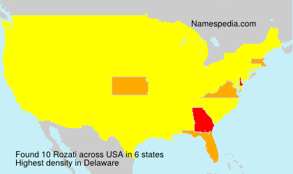 Surname Rozati in USA