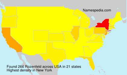 Surname Rozenfeld in USA Surname Rozenfeld in USA