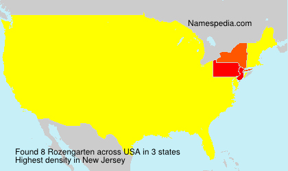 Surname Rozengarten in USA Surname Rozengarten in USA