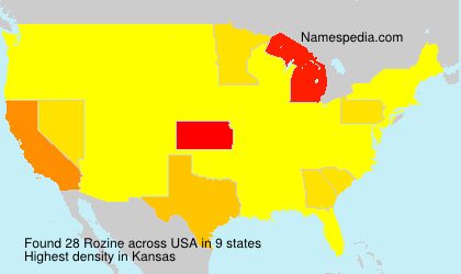 Surname Rozine in USA Surname Rozine in USA