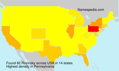 Surname Rozinsky in USA Surname Rozinsky in USA