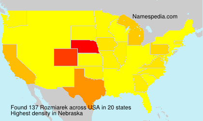 Surname Rozmiarek in USA Surname Rozmiarek in USA