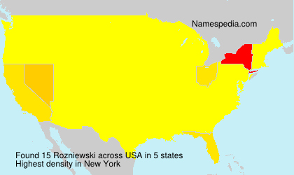 Surname Rozniewski in USA Surname Rozniewski in USA