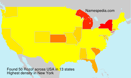 Surname Rozof in USA Surname Rozof in USA