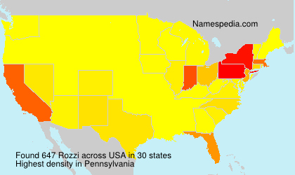 Surname Rozzi in USA Surname Rozzi in USA