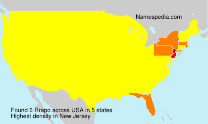 Surname Rrapo in USA Surname Rrapo in USA