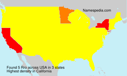 Surname Rro in USA Surname Rro in USA