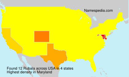 Surname Rubala in USA Surname Rubala in USA