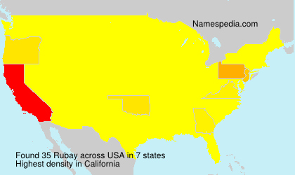 Surname Rubay in USA Surname Rubay in USA
