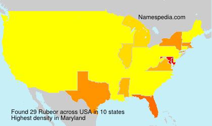 Surname Rubeor in USA Surname Rubeor in USA