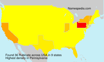 Surname Rubinate in USA Surname Rubinate in USA