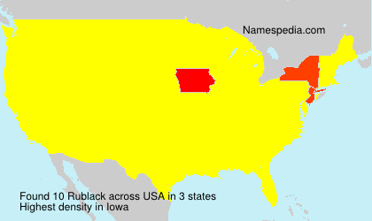 Surname Rublack in USA Surname Rublack in USA