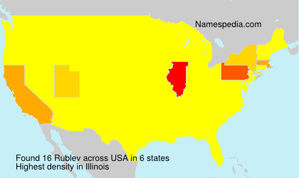 Surname Rublev in USA Surname Rublev in USA