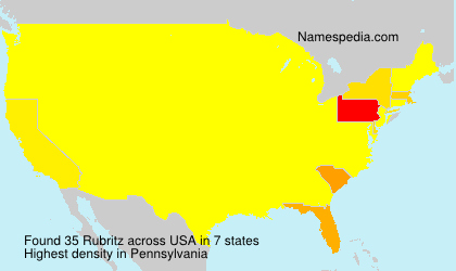 Surname Rubritz in USA Surname Rubritz in USA