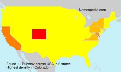Surname Rubtsov in USA Surname Rubtsov in USA