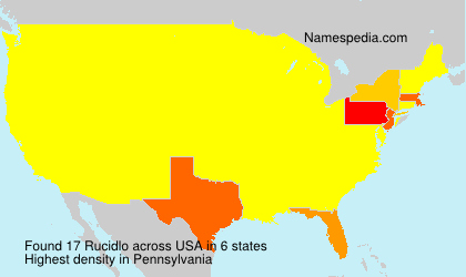 Surname Rucidlo in USA Surname Rucidlo in USA