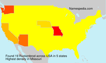 Surname Ruckenbrod in USA Surname Ruckenbrod in USA