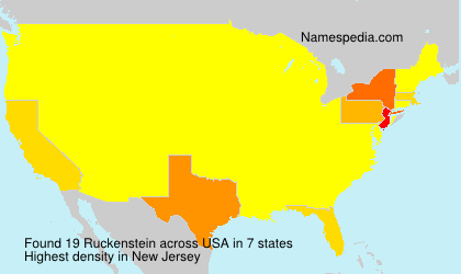 Surname Ruckenstein in USA Surname Ruckenstein in USA