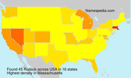 Surname Rudack in USA Surname Rudack in USA