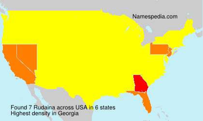 Surname Rudaina in USA Surname Rudaina in USA