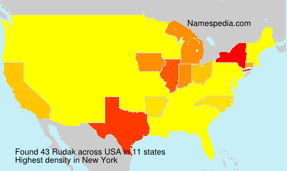 Surname Rudak in USA Surname Rudak in USA