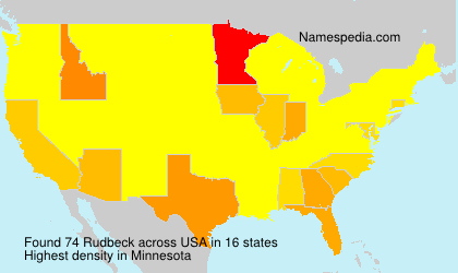 Surname Rudbeck in USA Surname Rudbeck in USA