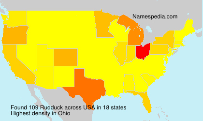 Surname Rudduck in USA Surname Rudduck in USA