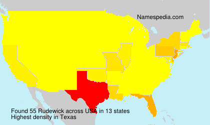 Surname Rudewick in USA Surname Rudewick in USA