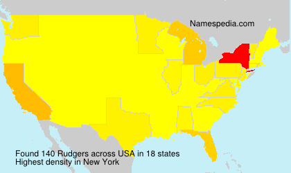 Surname Rudgers in USA Surname Rudgers in USA