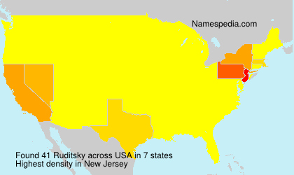 Surname Ruditsky in USA Surname Ruditsky in USA