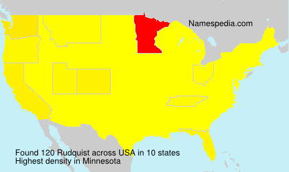 Surname Rudquist in USA Surname Rudquist in USA