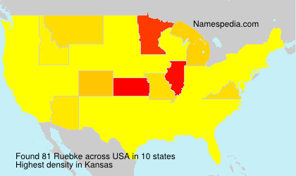 Surname Ruebke in USA Surname Ruebke in USA