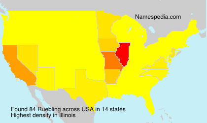 Surname Ruebling in USA Surname Ruebling in USA
