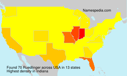 Surname Ruedlinger in USA Surname Ruedlinger in USA