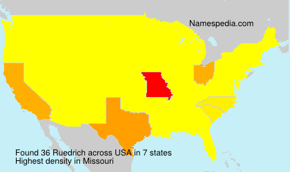 Surname Ruedrich in USA Surname Ruedrich in USA