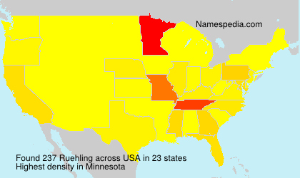 Surname Ruehling in USA Surname Ruehling in USA