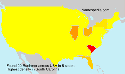 Surname Ruehmer in USA Surname Ruehmer in USA