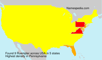 Surname Ruempler in USA Surname Ruempler in USA