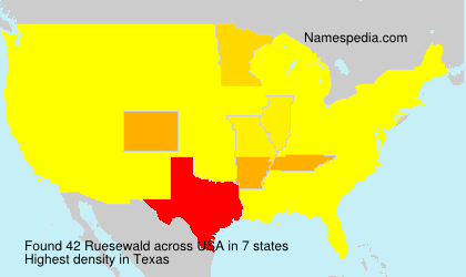 Surname Ruesewald in USA