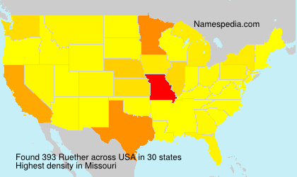 Surname Ruether in USA Surname Ruether in USA