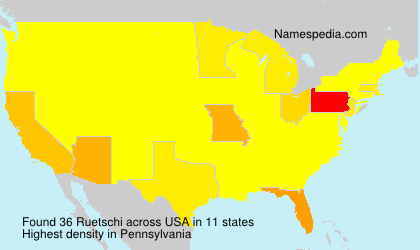 Surname Ruetschi in USA Surname Ruetschi in USA