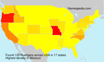 Surname Ruettgers in USA Surname Ruettgers in USA
