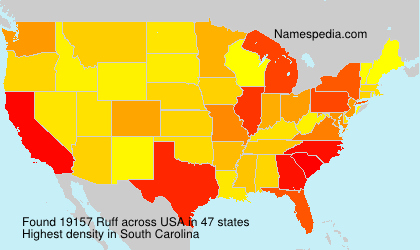 Surname Ruff in USA Surname Ruff in USA