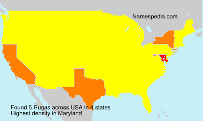 Surname Rugas in USA Surname Rugas in USA